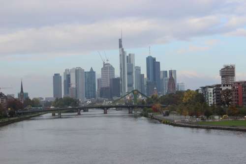 Frankfurt Skyline Architecture Building Cityscape