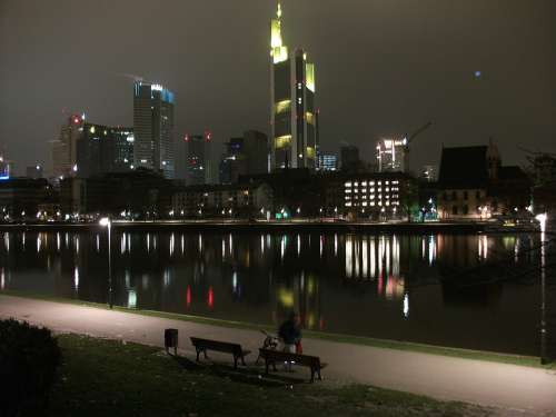 Frankfurt Germany City Cities Water River Bay
