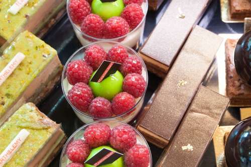 French Pastries France Fruit Raspberries Chocolate