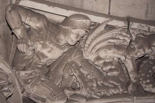 Frieze Saint Michael St Georg Knight Ritterruestung