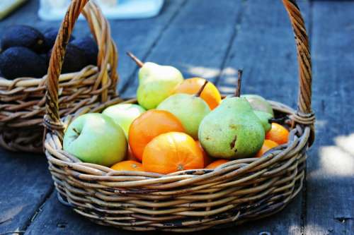 Fruit Mandarine Apple Pear Juicy Fresh Citrus
