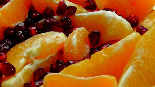 Fruit Salad Orange Pomegranate Fruit Citrus Fruit