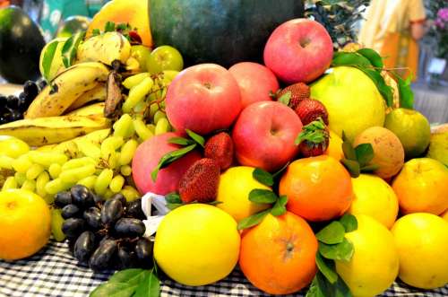 Fruits Apples Exotic Healthy Food Fresh Diet