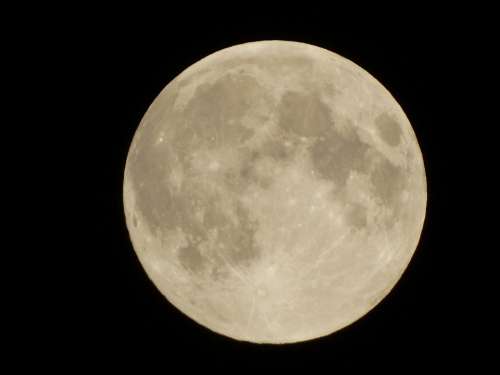 Full Moon Celestial Body Night Moon Dark Moonlight