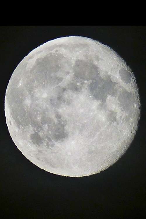 Full Moon Moon Night Sky Full Space Nature Dark