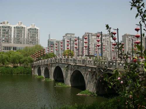 Fuzimiao Surroundings Bridge Nanjing China