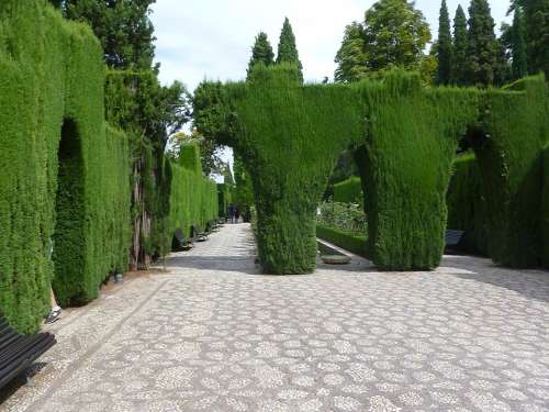 Garden Alhambra Andalusia Spain