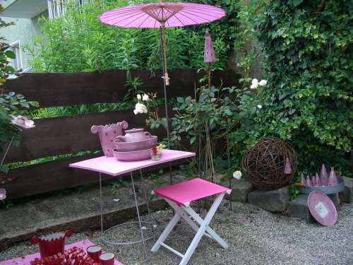 Garden Furniture Pink Garden Pottery Screen Potter