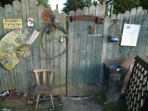 Garden Gate Goal Wooden Gate Wood Old Salon