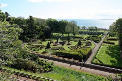 Gardens Scotland Sky Grass Sea Scenic Europe