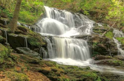 Garwin Falls Waterfall Motion Wilton New Hampshire