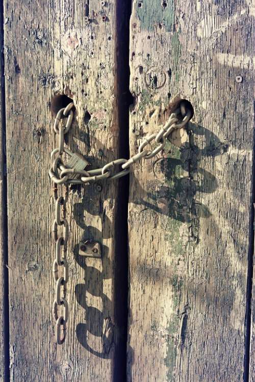 Gate Architecture Chain Chains Metal Iron Lock