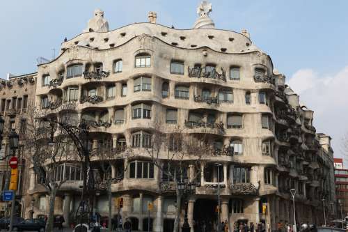 Gaudí Barcelona Spain Architecture City Building