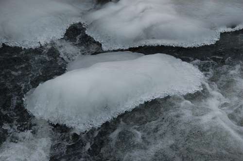 Gel Ice Frozen Water Winter Cold