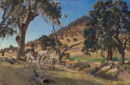 George Lambert Painting Art Oil On Canvas Artistic