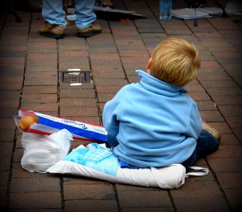 German Boy Baguette Toddler Boy Child Small Child