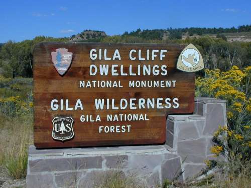 Gila Cliff Dwellings Gila Wilderness Input Shield