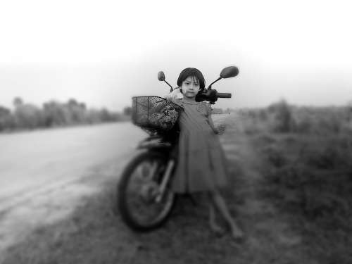 Girl Motorcycle Motorbike Child Infant