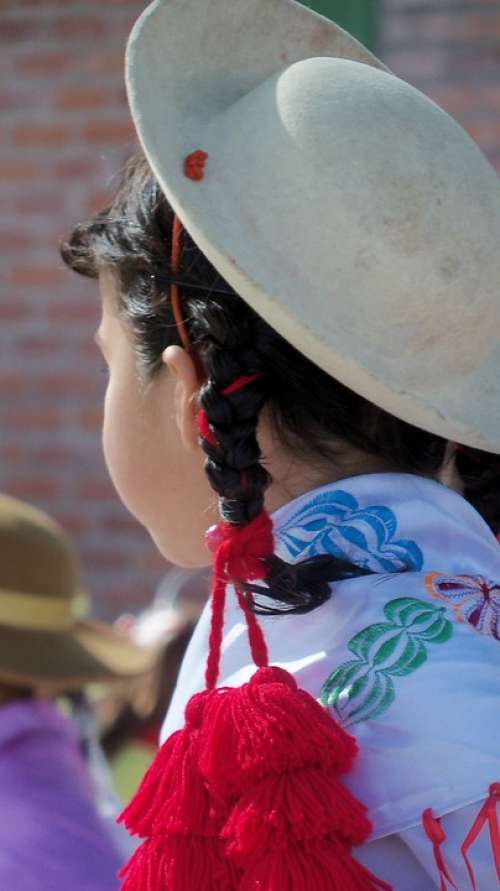 Girl Hat Party Bolivia Bolivian