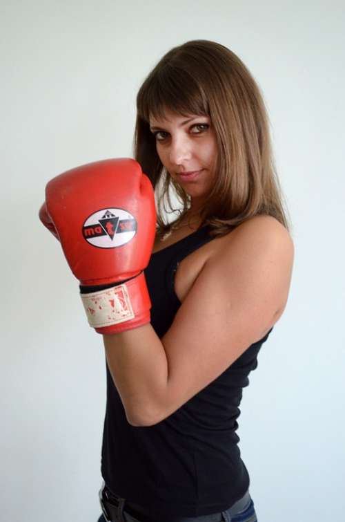 Girl Gloves Sports Boxing