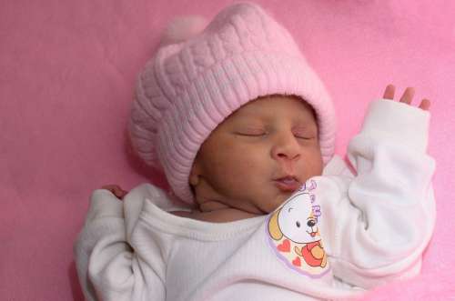 Girl Baby Pink Love Infant Mom Small Kid Lovely