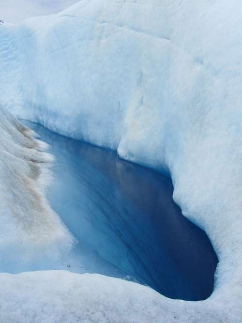 Glacier Crevasse Glacier Water Water Blue Ice