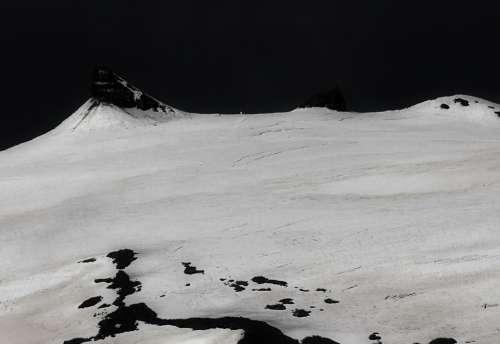 Glacier Volcano Snow White Mountain Peak