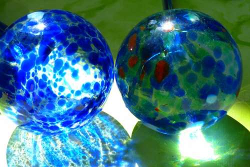 Glass Colorful Light Color Ball