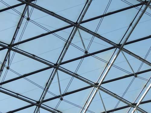 Glass Roof Hall Architecture Modern