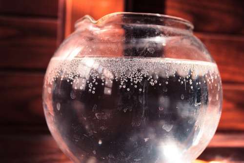 Glass Water Bubbles Foam Bubble Container