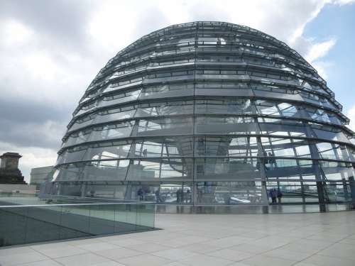 Glass Dome Bundestag Reichstag Architecture Germany