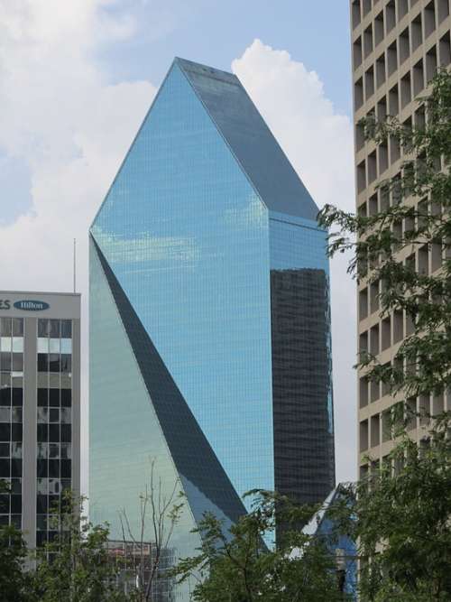 Glass Facade Office Buildings Downtown Arrowhead