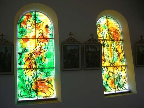 Glass Window Artist Bernard Chardon Chapel In Kressen