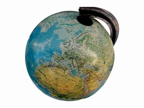 Globe Earth World Geography School Isolated
