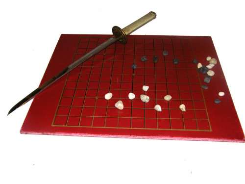 Go Game Play Board Red Stones Sabre Chinese