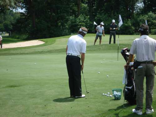 Golf Golfers Golf Course Golf Training Chipping