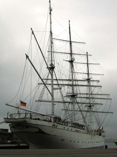 Gorch Fock Ship Stralsund Sailing Vessel Nostalgia