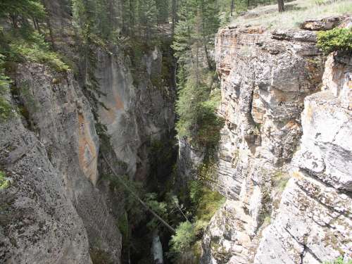 Gorge Bach Canyon Canada Forests