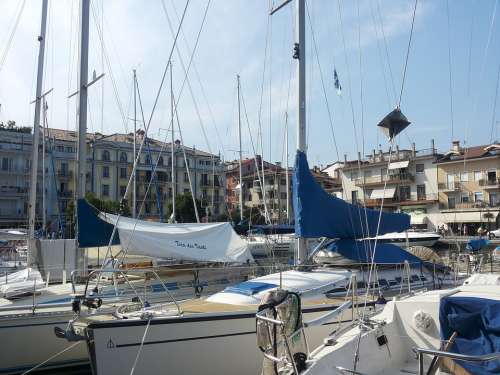 Grado Port Boats Italy Mediterranean
