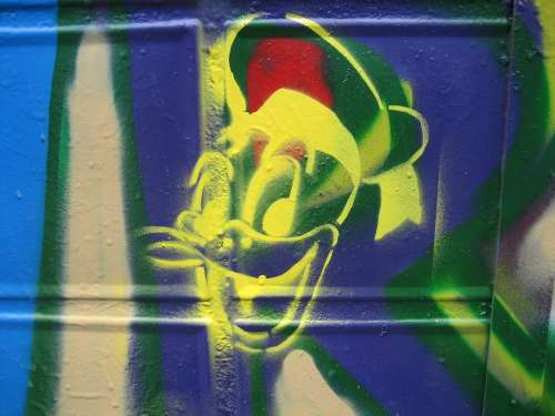Graffiti Street Art Donald Template Mural Spray