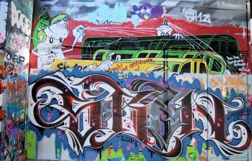 Graffiti Mural South Bank Undercroft London