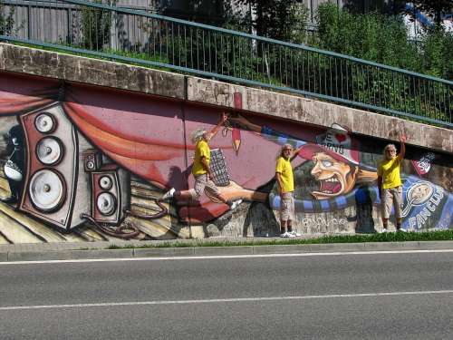 Graffiti Graffiti Wall Brno Czech Paint Spray