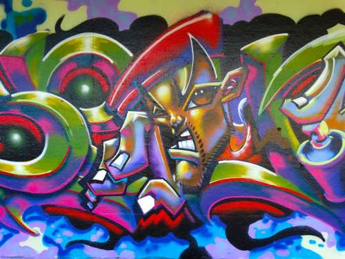 Graffiti Color Colorful Decorative Spray Art