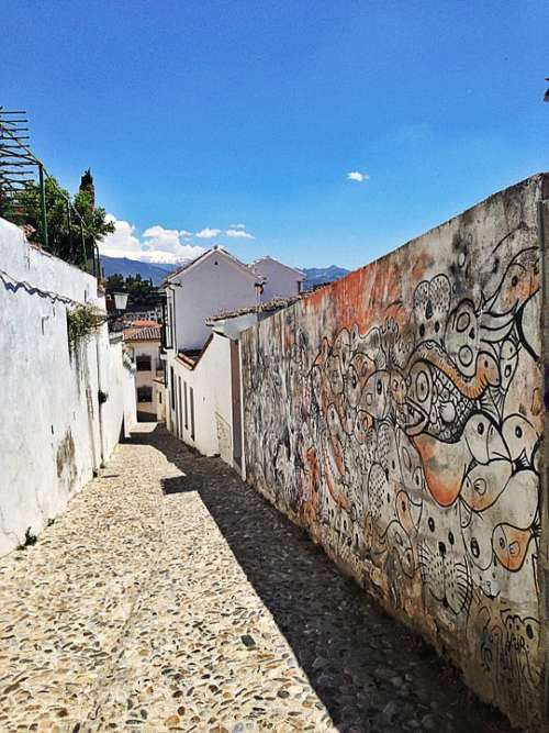 Granada Spain Cities Graffiti Europe Art