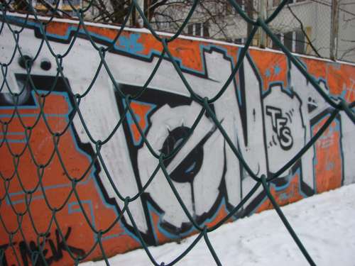 Graphite Winter Fence Snow Wire Macro Metal
