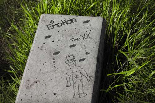 Grass Stone Drawing Males Emotion Green