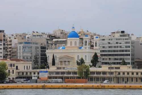 Greece Athens Temple Cathedral Sea City Quarter