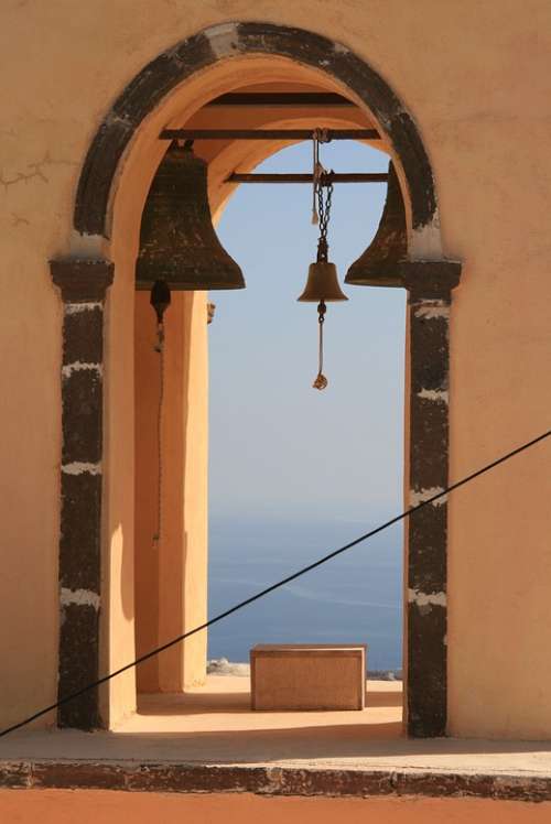 Greece Santorini Cyclades The Coast Landscapes Sea