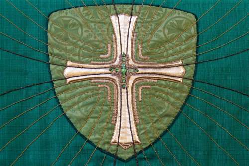 Green Art Christian Christianity Church Cloth