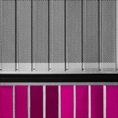 Grid Metal Metal Grate Pink Cooler